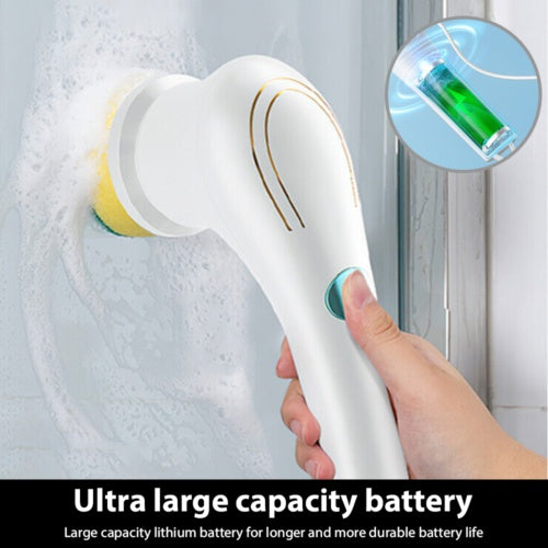 Rechargeable Electric Cordless Cleaning Brush Spin Scrubber Turbo Scrub Cleaner