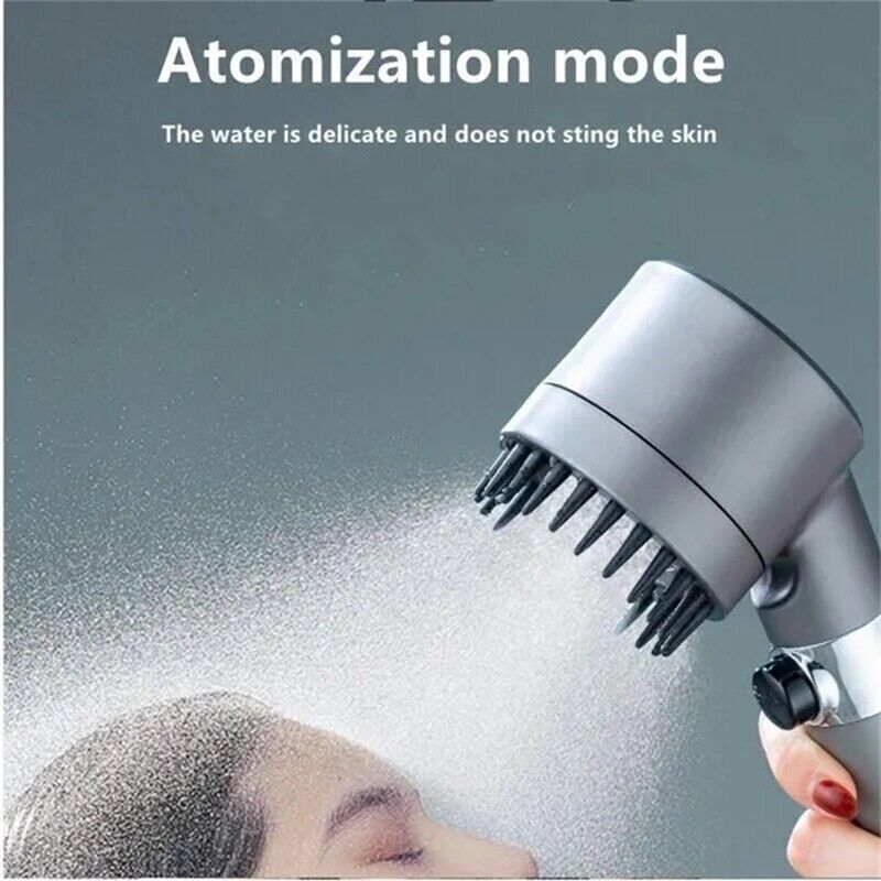 3 Modes Shower Head With Filter High Pressure Water Saving Massage Body Scalp