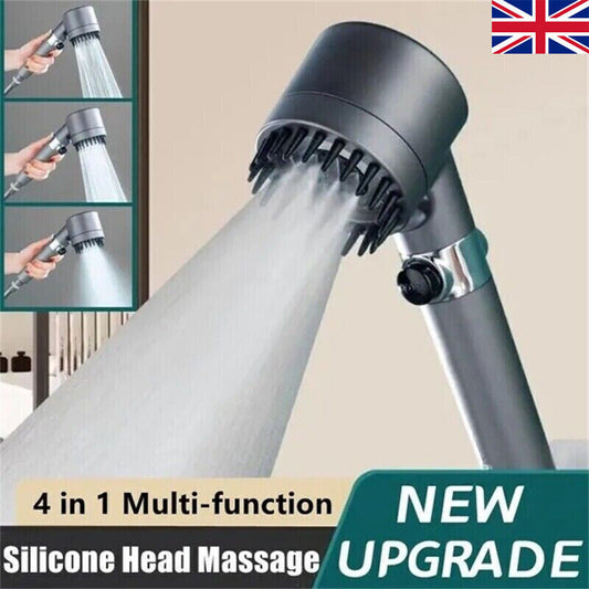 3 Modes Shower Head With Filter High Pressure Water Saving Massage Body Scalp