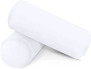 Round Shaped Bolster Pillow White Cushion Long Body Support Orthopaedical Pillow hotel pillows